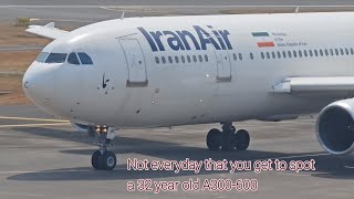 Iran Air A300600 departing out of Mumbai VABB [upl. by Aniakudo]