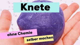 Knete selber machen ohne Chemie  ideal für das Basteln mit Kindern [upl. by Nyliahs]