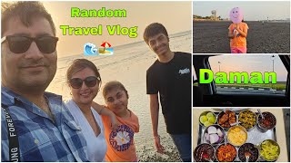 Random Travel Vlog Mumbai to Daman beach better then Goa Kaur Tips familyvlog [upl. by Aneek]