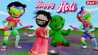 Pagal Bittu Sittu 175  Holi Wala Cartoon  Happy Holi Cartoon  Bittu Sittu Toons  Cartoon Comedy [upl. by Rosabel]