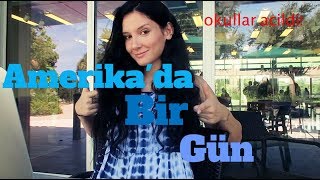 Amerikada Bir Günüm  Universitede son ilk günüm Oda Turum ve Yeni Takimim  VLOG [upl. by Aker902]