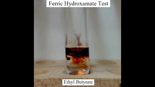 Ferric Hydroxamate Test for Esters [upl. by Ihpen]