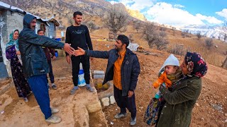 Nomadic life in Iran help to Hassan Jan and his wife [upl. by Llednil]