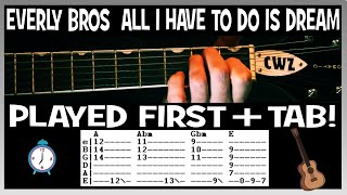 Everly Brothers All I Have To Do Is Dream Dream Dream Guitar Chords Lesson amp Tab Tutorial [upl. by Ennoitna291]