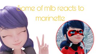 mlb reacts to marinette  angst a little adrien X marinette honeynomi [upl. by Tnemelc]