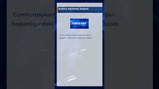 Kabine toplantısı başladı [upl. by Rabma]