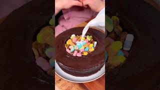 How to not make the CHOCOLATE CAKE CEREAL BOWL for mom😅❤️🎂 CHEFKOUDY [upl. by Marlie]