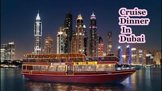 Dubai Dhow Cruise Creek Dinner 🇦🇪 [upl. by Scheider]