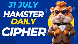 Daily Cipher JULY 31 Hamster Kombat [upl. by Cullan]