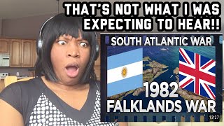 American Reacts to The Falklands War UK amp Argentina Overview [upl. by Amles]