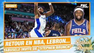 NBA  Aux ÉtatsUnis quoton marrête dans la ruequot pour le poster sur LeBron avoue Yabusele [upl. by Ayitahs]