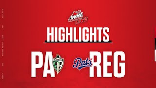 Prince Albert Raiders at Regina Pats 113  WHL Highlights 202324 [upl. by Nissa]