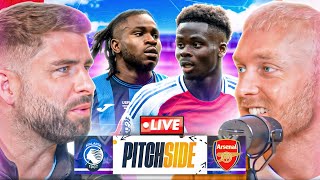 UCL ATALANTA vs ARSENAL  Pitch Side LIVE [upl. by Busch618]