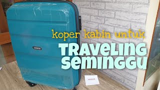 Unboxing Koper Ukuran 20 inch American Tourister  Muat Berapa Baju [upl. by Marih]