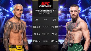 Charles Oliveira vs Conor McGregor Full Fight  UFC 5 Fight Night [upl. by Sonni]