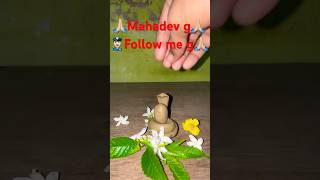 How to make Mahadev clay art mahakal bolemahadev mahakalstatus mahashivratri bolenathstatus [upl. by Knitter]