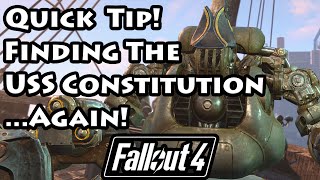 Fallout 4  Finding the USS ConstitutionAgain  4K Ultra HD [upl. by Nam]