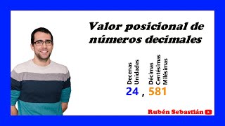 VALOR POSICIONALde las cifras de un número decimal [upl. by Cralg]