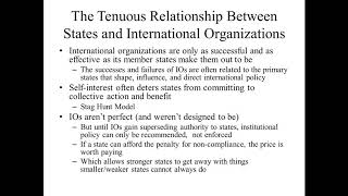 International Organizations  03 Historical Interactions Between the State and International Order [upl. by Halverson]