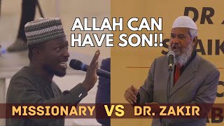 CHRISTIAN ARGUES DR ZAKIR OVER ALLAH HAVING A SON IN NIGERIA 2023 [upl. by Black591]