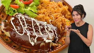 MOLE MADE EASY Only 3 Ingredients amp a jar of Doña Maria Sauce [upl. by Nytnerb]