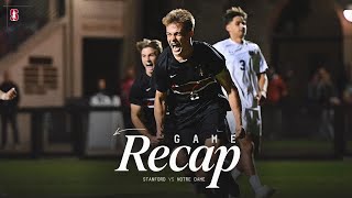 Game Recap Stanford Mens Soccer vs Notre Dame  ACC Tournament [upl. by Cinemod405]