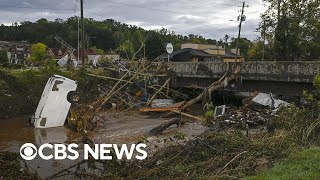 Biden heads to Carolinas to survey damage from Helene [upl. by Gamaliel628]