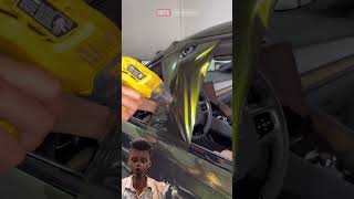 how to wrap car door handle wrap viralshort wrapping shorts ytshort yt trend vinyl million [upl. by Xino]