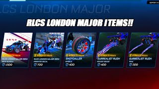 NEW RLCS London Major 2024 Items In Rocket League  Rocket League Update [upl. by Gnilsia]