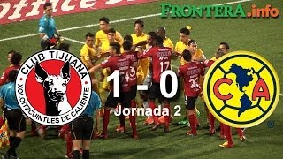 Xolos vs América 1  0 Gol y conato de bronca HD [upl. by Straub]