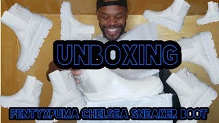 Unboxing Ep 3 FENTY x PUMA Chelsea Sneaker Boot [upl. by Nylsej]