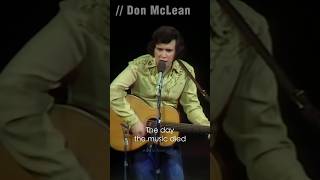 Don McLean  American Pie 1971  Bye bye Miss American pie [upl. by Aivatnwahs864]