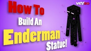 Minecraft  How To Build An Enderman Statue [upl. by Yrro536]