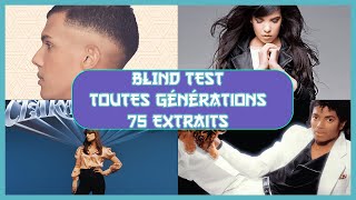 Blind test toutes générations 1980 à 2023 75 Extraits [upl. by Walkling358]