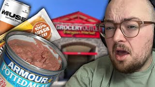 Trying WEIRD and EXPIRED Food From Grocery Outlet Bargain Market [upl. by Archaimbaud593]