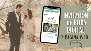 Cómo hacer una INVITACIÓN de BODA en PAGINA WEB [upl. by Enogitna]