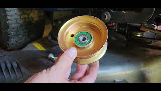 Replacing Idler Pulleys on a Craftsman YT4000 [upl. by Ru]