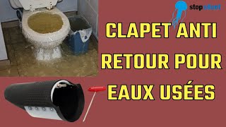 Votre soussol est inondé Clapet anti retour pour eaux usées ou de pluie  Stop Silent SL13 [upl. by Elmer596]