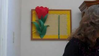 3D Paper Tulip Flower Bulletin Board for School Classrooms Created with Staple Gun [upl. by Servetnick592]