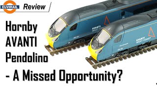 Review Hornby Class 390 Avanti Pendolino R3952 No390156 4car Train Pack Avanti West Coast Livery [upl. by Ingar]