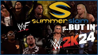 DUDLEY BOYZ vs HARDY BOYZ vs EampC  TRIPLE TLC  2000 SUMMERSLAM BUUUT IN WWE2K24 [upl. by Ariamo307]