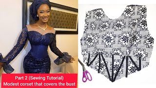 How to make a DRAPED CUP CORSET DRESS with BASQUE WAISTLINE and QUEEN ANNE YOKE NECKLINE [upl. by Mrots927]