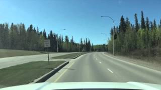 Driving in Hinton Alberta  Timelapse [upl. by Odnaloy]