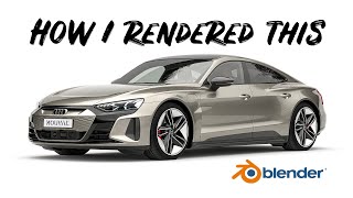 How to create photorealistic studio car renders in Blender [upl. by Nomihs]