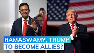 IndianAmerican Presidential Aspirant Vivek Ramaswamy Says He And Donald Trump Agree On Most Issues [upl. by Olumor743]