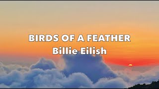 BIRDS OF A FEATHER  Billie Eilish Lyrics Video [upl. by Hercules283]