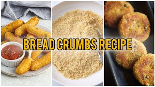 Bread Crumbs Recipe  How to make bread crumbs at home  Bread Crumbs at home [upl. by Hyde903]