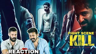 KILL Hindi Movie Fight Scene 😱 Reaction Malayalam Review  Kill Movie Scene  Entertainment Kizhi [upl. by Erreip]