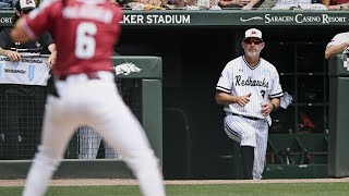 SEMO baseball coach Andy Sawyers pitcher Collin Wilma recap 63 victory over Arkansas at NCAA [upl. by Anuska60]