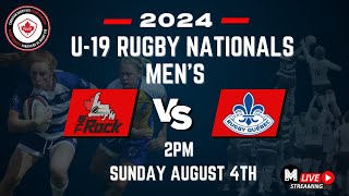 Canadian Mens Rugby U19 Championships Atlantic vs Quebec Sunday August 4th [upl. by Braunstein451]